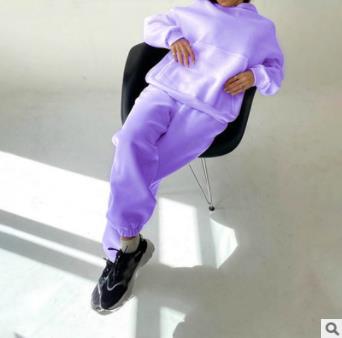 Street-wave Women's Cozy Hoodie And Joggers Set With Soft Breathable Cotton Blend Loungewear