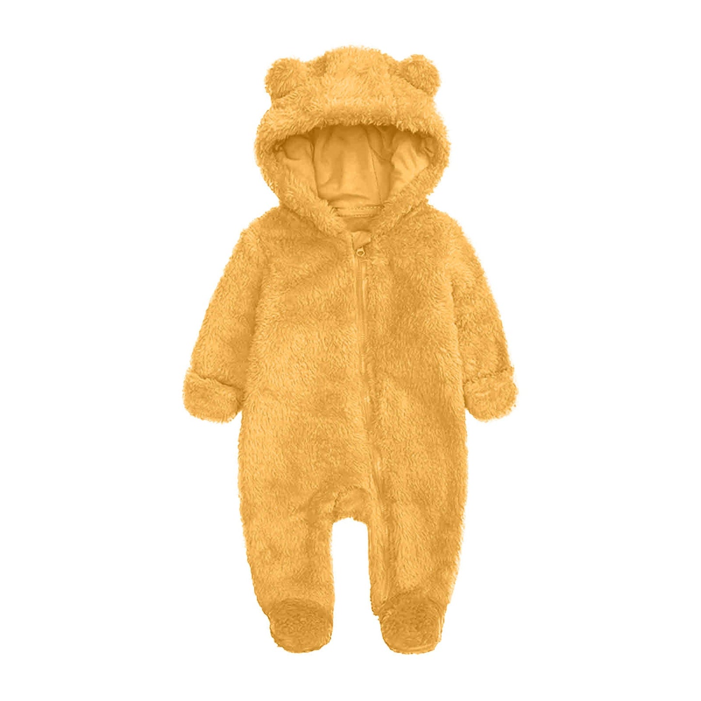 Street-wave Toddler Fleece Hooded Onesie Cozy Warm Winter Coverall For Toddlers Weatherproof