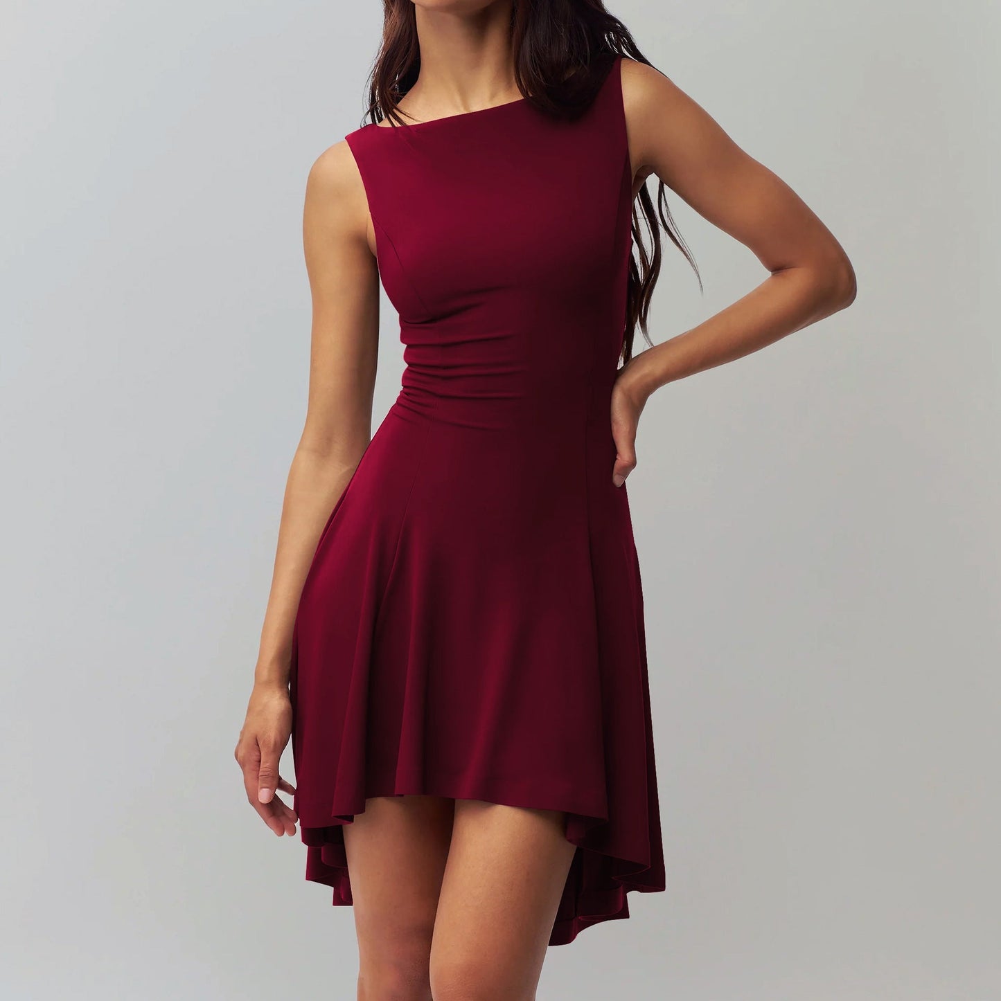 Streetwave Sleeveless Asymmetric Dress For Women Elegant Versatile Everyday Wear
