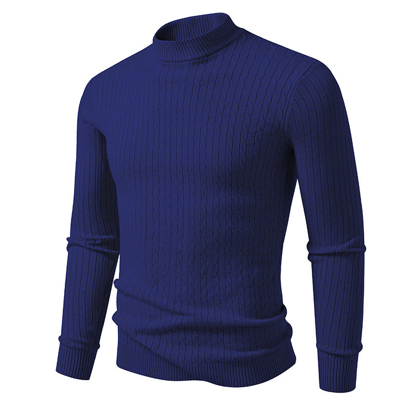 Mens Cable Knit Turtleneck Sweater Streetwave Warm Cozy Premium Quality Classic Fit For Men