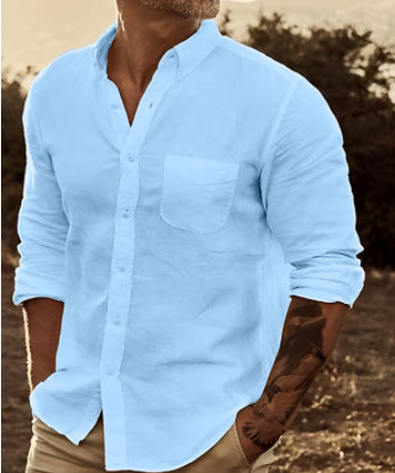 Street-Wave Men's Lightweight Breathable Shirt Premium Cotton For All Day Comfort And Cool Style