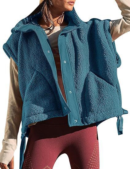 Street-wave Womens Cozy Fleece Vest Soft Warm Comfort For Outdoor And Everyday Wear