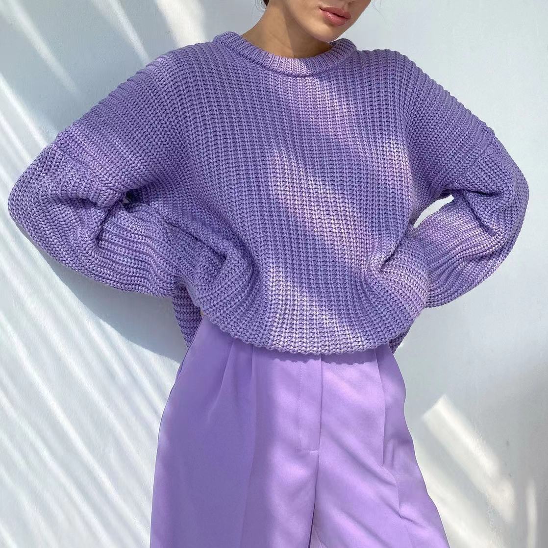 Streetwave Women Oversized Knit Sweater With Structured Pattern For Cozy Everyday Wear