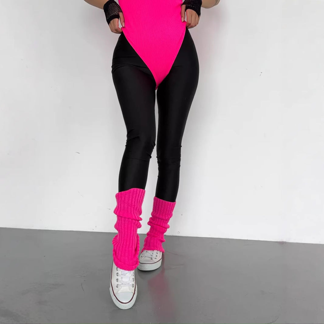 Street-Wave Women's Shiny High-Waist Sport Leggings With Flattering Fit And Support