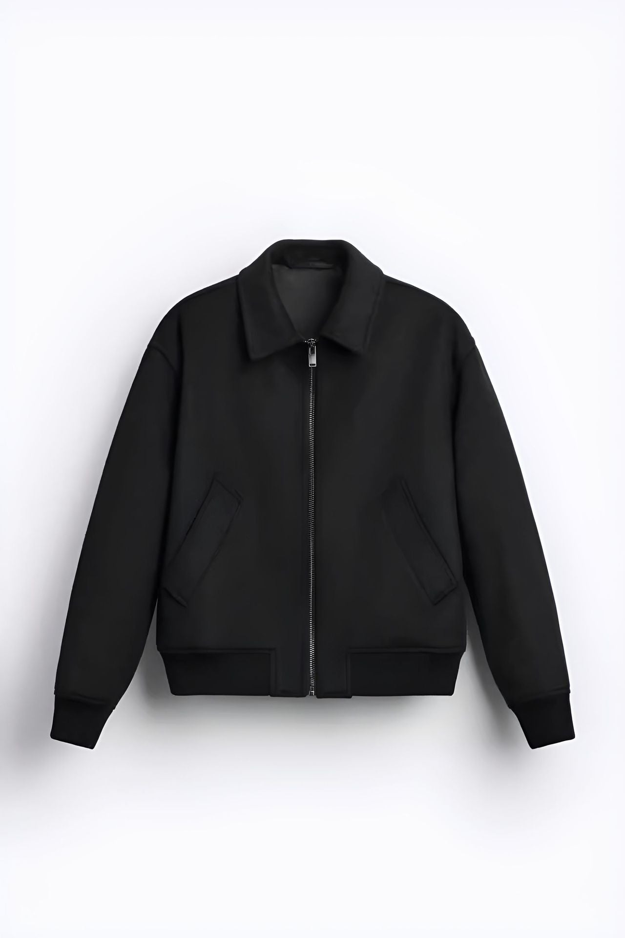 Street-wave Womens Bomber Jacket Casual Chic Comfort With Modern Zip Collar And Soft Fabric