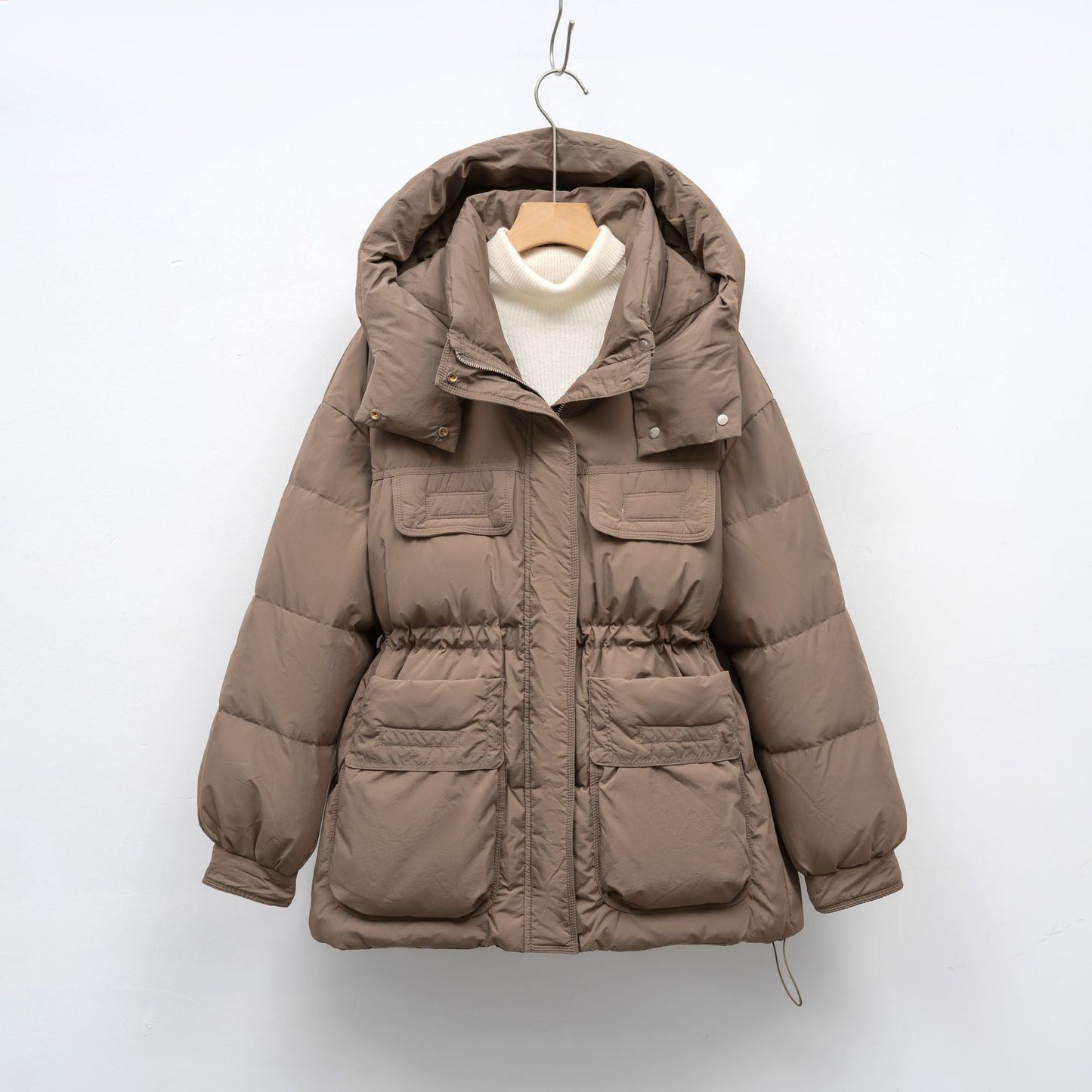 Street Wave Women's Quilted Winter Jacket With Voluminous Silhouette And Practical Pockets