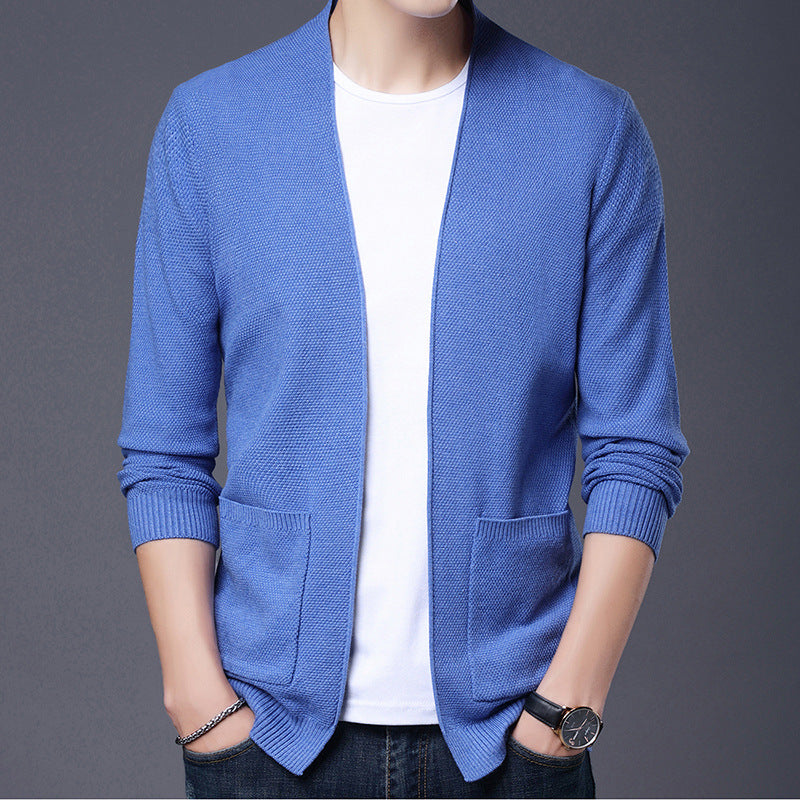 Streetwave Mens Cardigan Casual Knitwear With Textured Pattern For Everyday Style