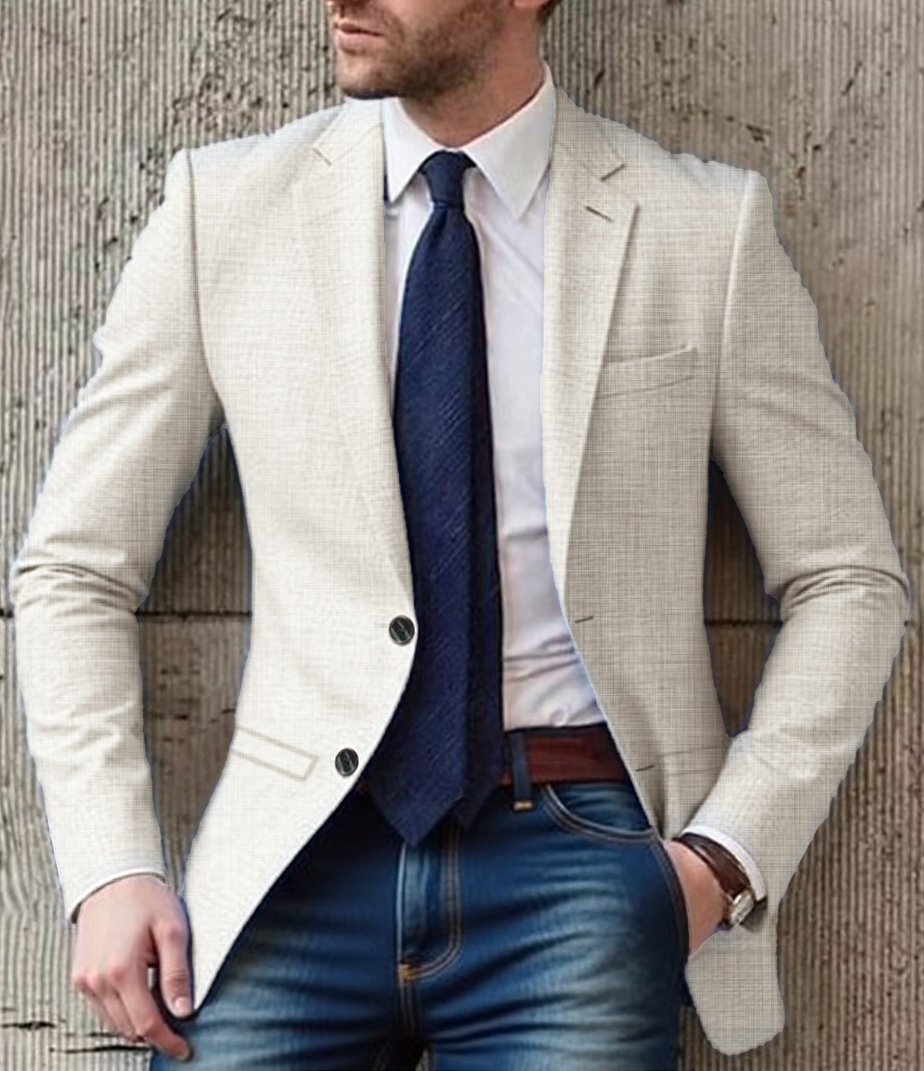 Mens Elegant Structured Blazer With Breathable Fabric Streetwave For Professionals