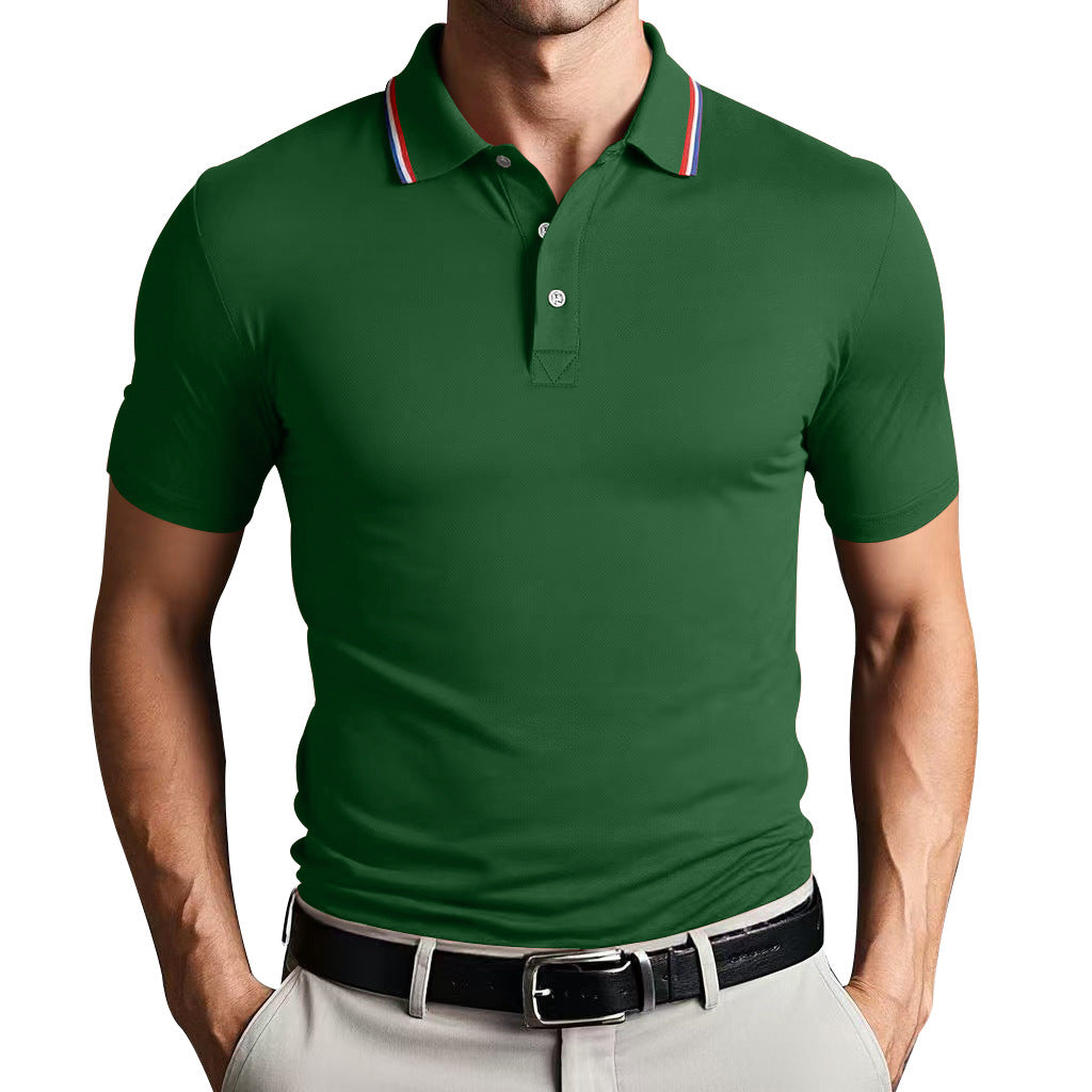 Street-Wave Nordic Flair Unisex Polo Shirt Slim Fit Breathable Lightweight Short Sleeves Casual Polo Top