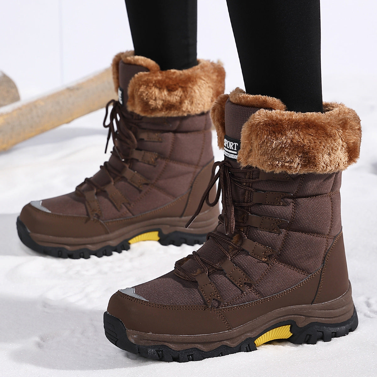 Street-wave Women Insulated Winter Boots With Non Slip Traction Sole And Warm Lining Outdoor Ready