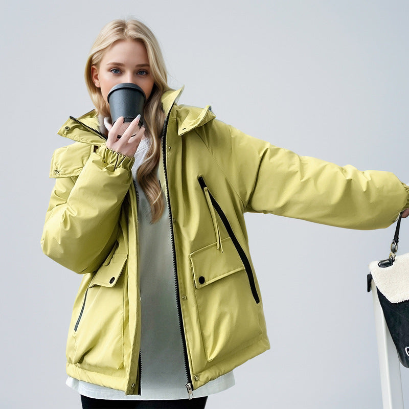 Streetwave Women Sporty Water Repellent Transitional Jacket With Multi Pocket Design And Adjustable Collar