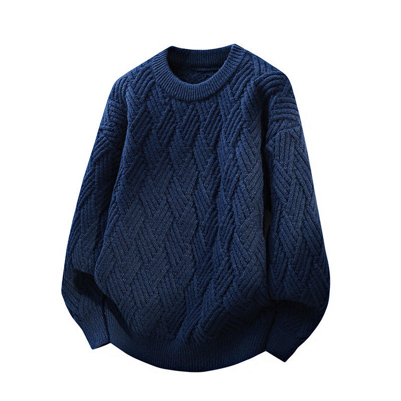 Street-wave Women's Patterned Cable Knit Sweater Cozy Warmth Soft Knitwear For Everyday Chic Comfort