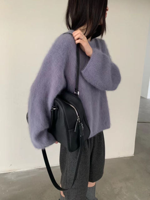 Streetwave Women Cozy Boxy Sweater Knit With Soft Plush Fabric For Warm Comfort Everyday Wardrobe Essential