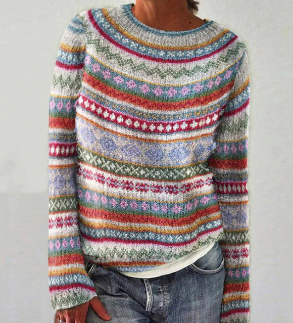 Street-Wave Soft Cozy Womens Pullover Sweater With Trendy Fit For Everyday Wear All Day Comfort