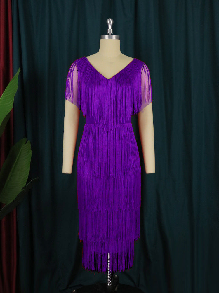 Fringe Dress For Women Streetwave Glamorous Evening Wear With Fringe Detailing Exquisite