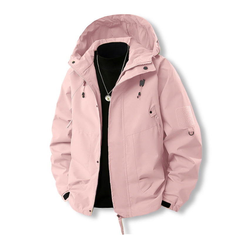 Street-wave Men's Waterproof Outdoor Jacket for All-Weather Adventure Seekers, Breathable Protection