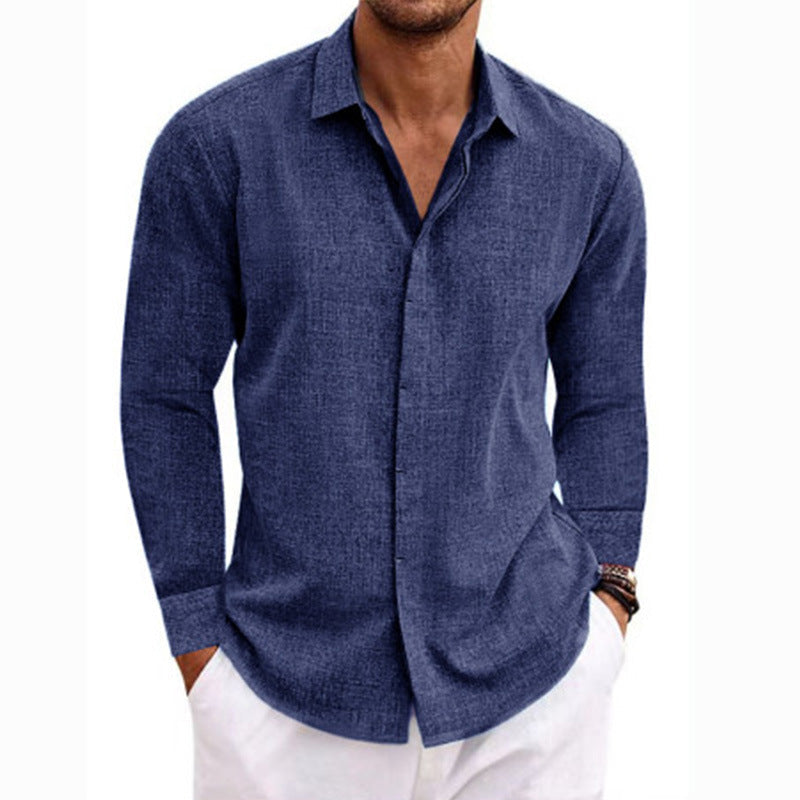 Street Wave Men's Breathable Cotton Casual Shirt With Long Sleeves Modern Fit Everyday