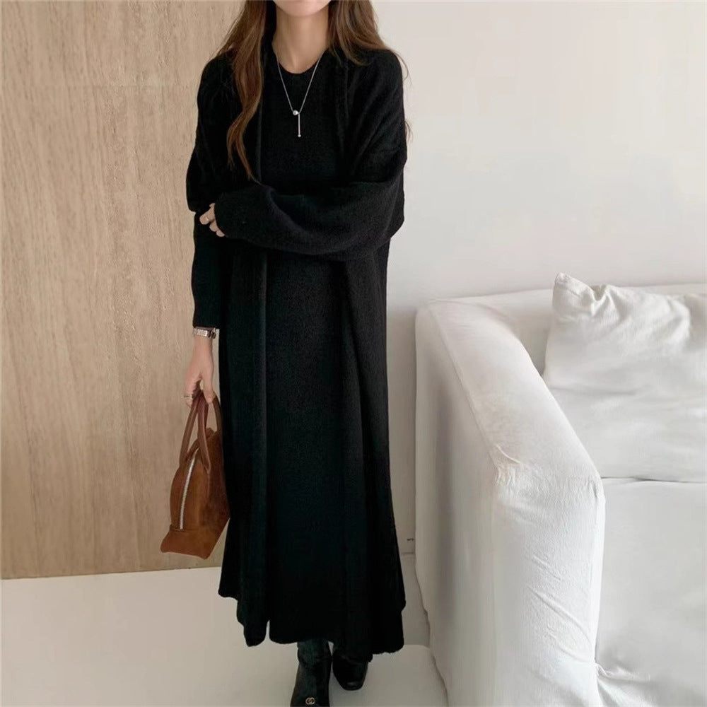 Streetwave Womens Maxi Knit Dress With Relaxed Fit And Long Sleeves For Elegant Everyday Wear
