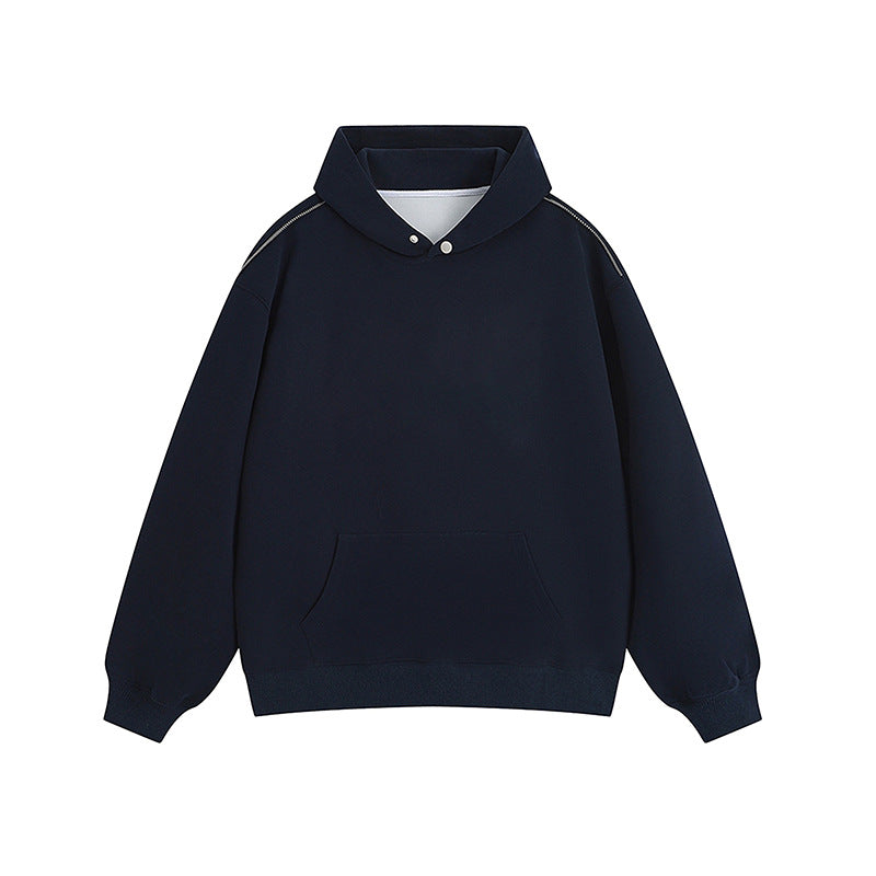 Street-wave Womens Hoodie With Snap Hood Closure And Kangaroo Pocket Cozy Comfort
