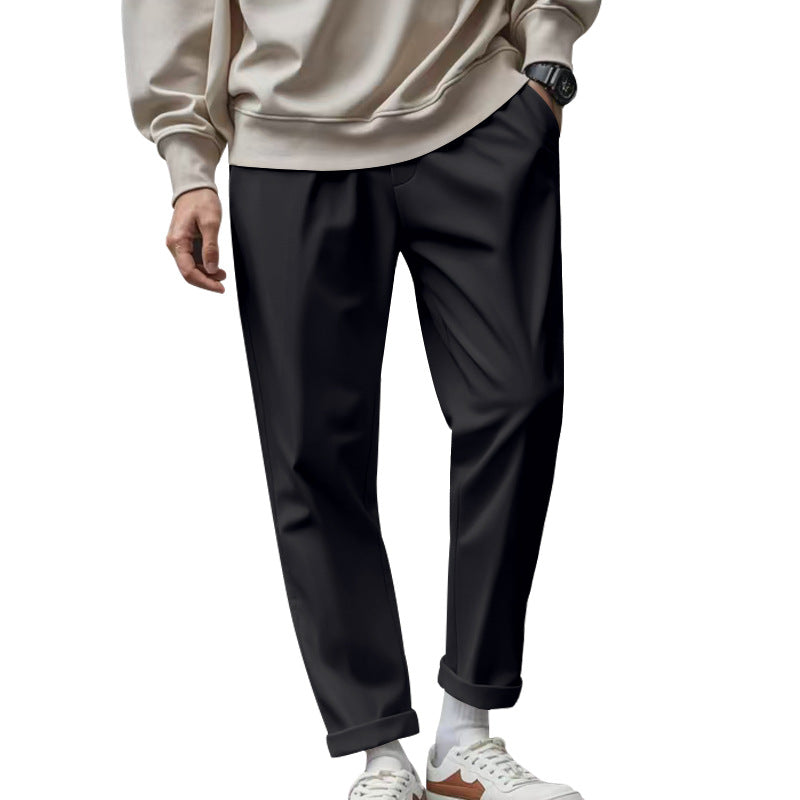 Street Wave Mens Elegant Chino Pants With Comfortable Waistband And Modern Cut For Everyday Wear