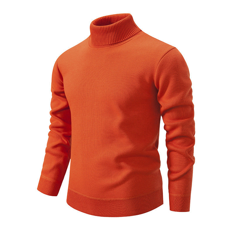 Streetwave Mens Turtleneck Sweater In Soft Knit With Structured Texture For Cozy Warmth