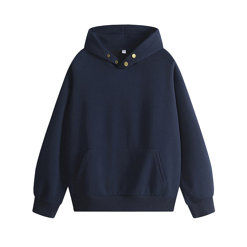 Streetwave Womens Hoodie With Innovative Cut And Snap Buttons For Modern Comfort