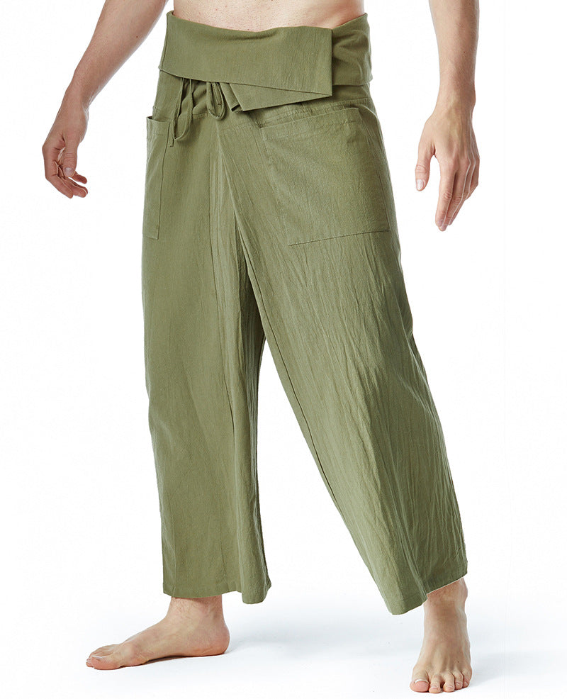 Streetwave Mens Casual Pleated Trousers With Side Pockets For Everyday Comfort Wear