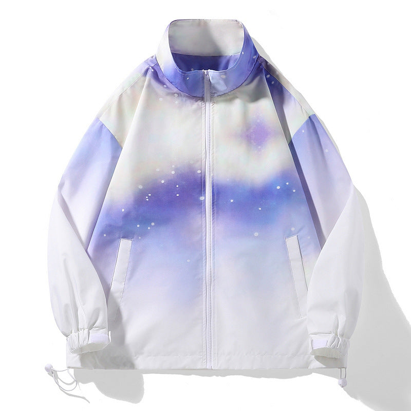 Streetwave Women's Gradient Transition Jacket With Premium Water Repellent Breathable Fabric