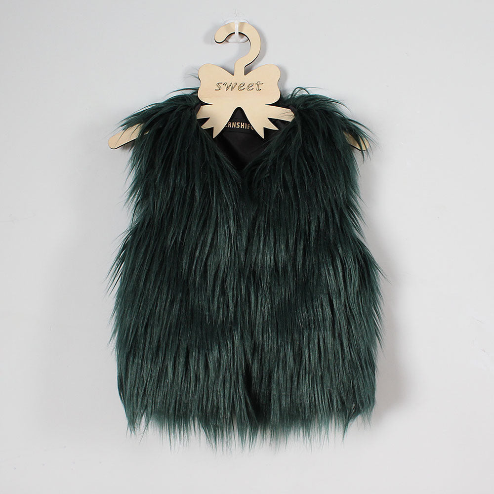 Street Wave Premium Cozy Faux Fur Vest With High Collar For Women Fashion Forward Warmth