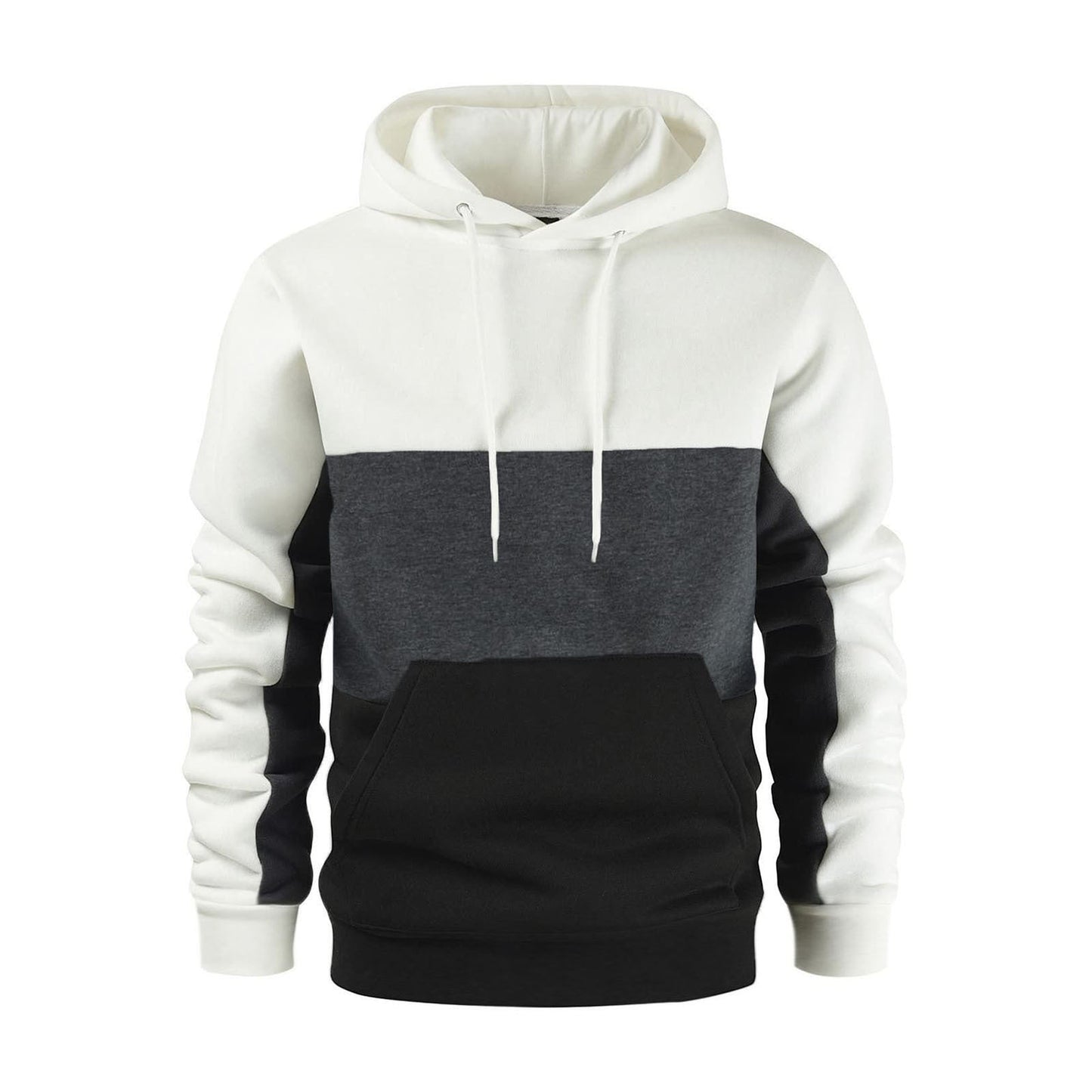 Street-wave Men's Colorblock Hoodie Sweatshirt With Soft Cotton Comfort And Everyday Streetwear Style
