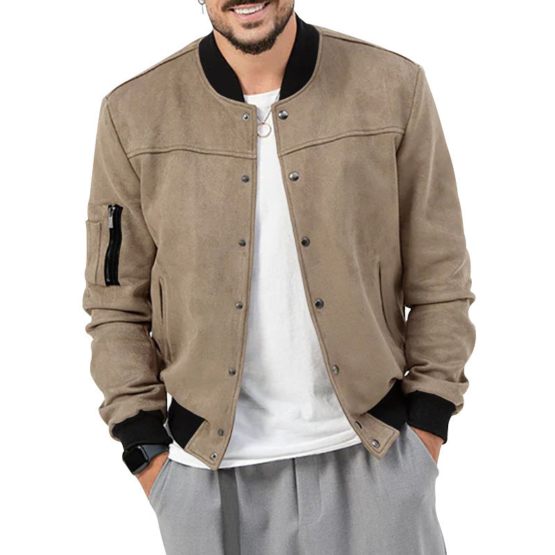 Mens Bomber Jacket Streetwave Casual Style With Practical Pockets For Everyday Wear