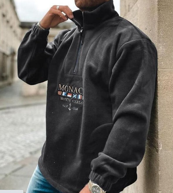 Street-Wave Men's Classic Style Pullover Sweatshirt With Premium Fabric For Warmth And Elegance
