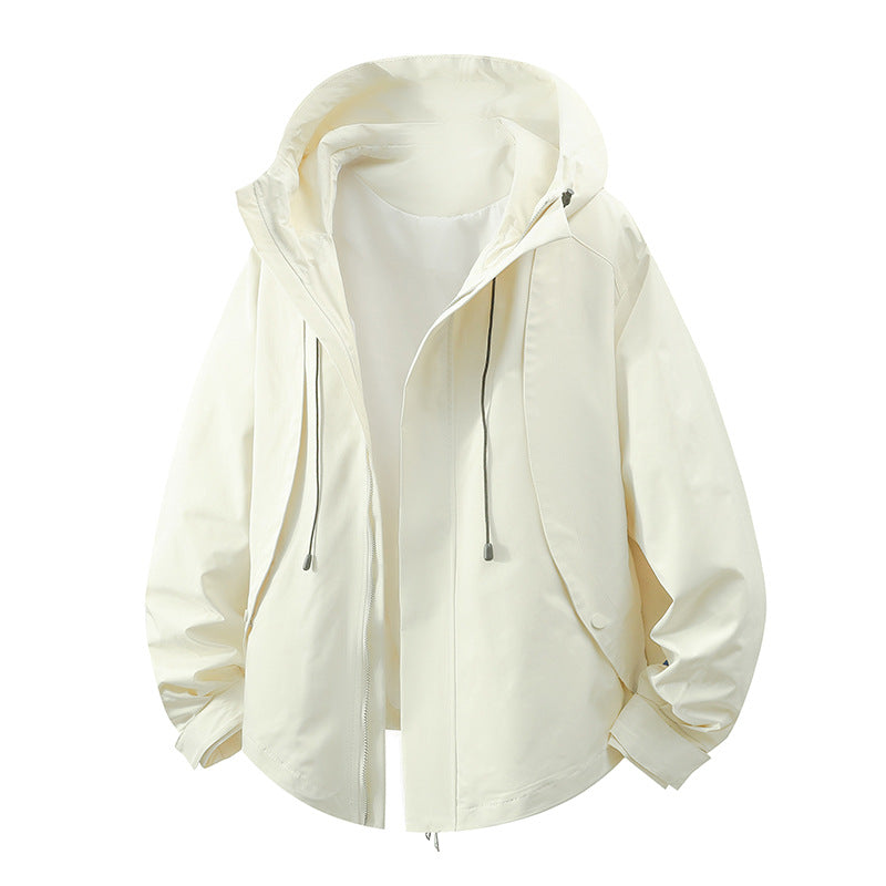 Street Wave Womens Windproof Hooded Transitional Jacket With Adjustable Drawcord