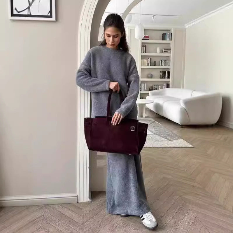 Streetwave Soft Knit Maxi Dress For Women Elegant Comfort For Daily And Special Occasions