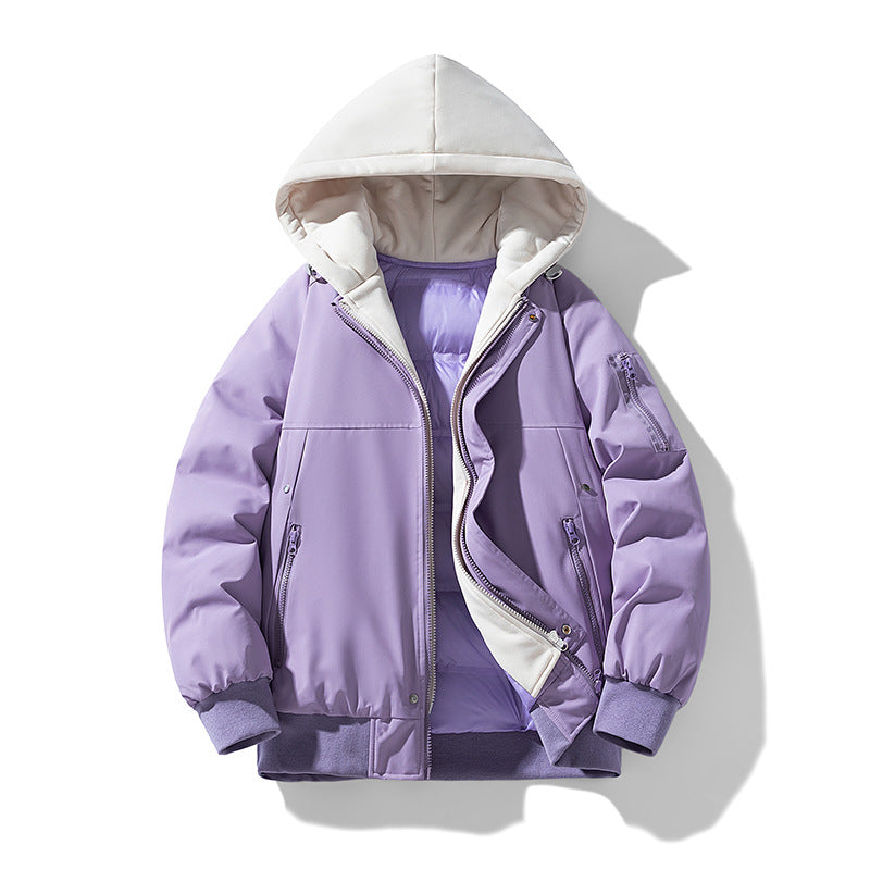 Street-wave Women's Padded Transition Jacket with Removable Hood System and Stylish Lining