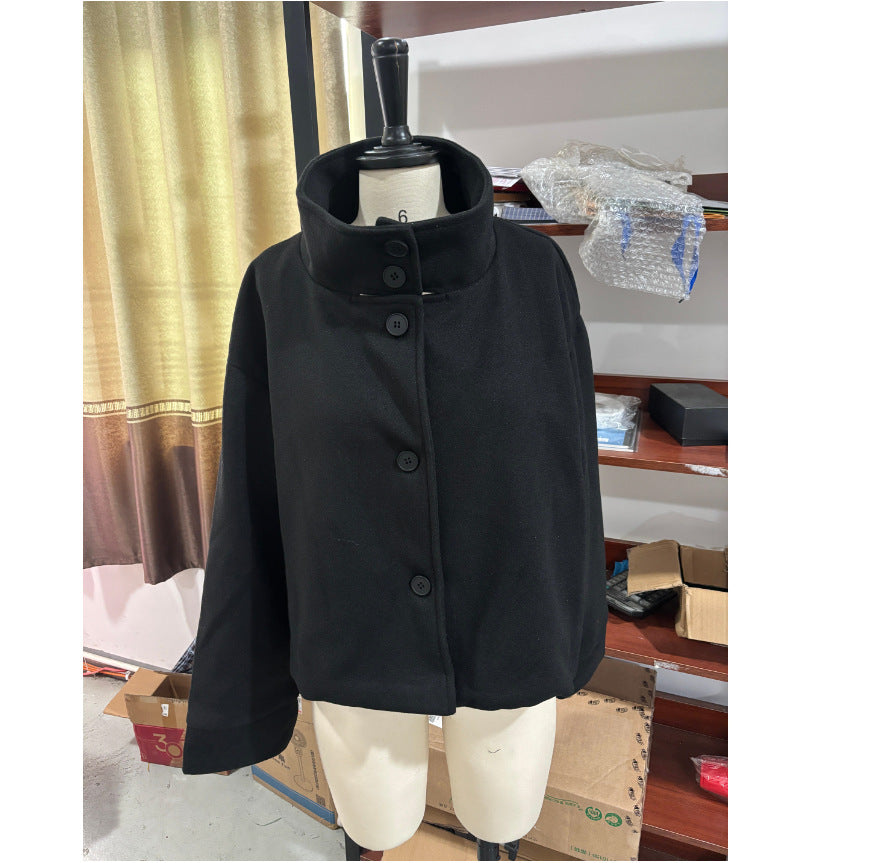 Street-Wave Women Wool Jacket With Structured Collar And Elegant Tailored Fit For Office And Casual Wear