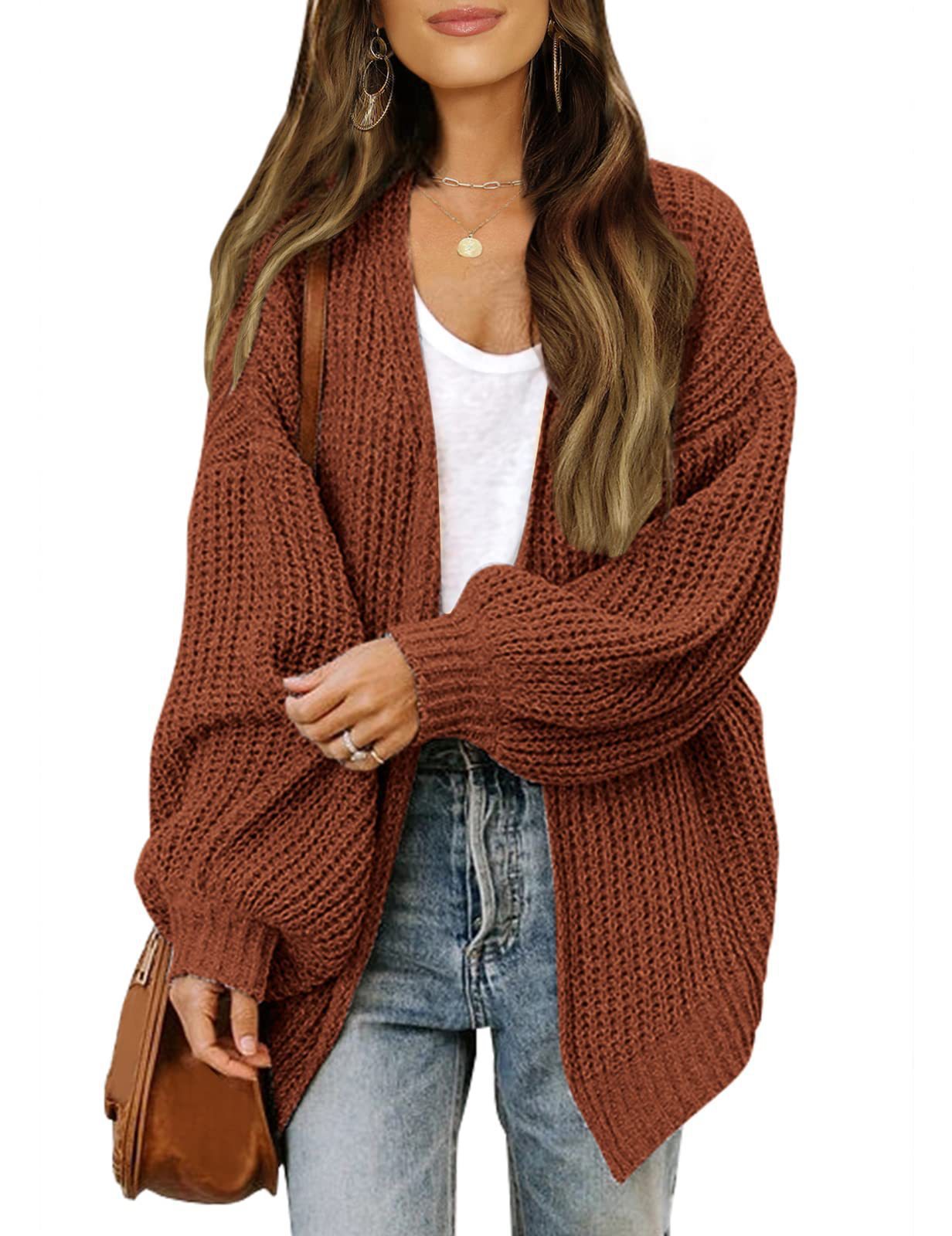 Street-wave Women's Loose-Fit Knit Cardigan Cozy Casual Essential for Women Versatile Everyday Wear