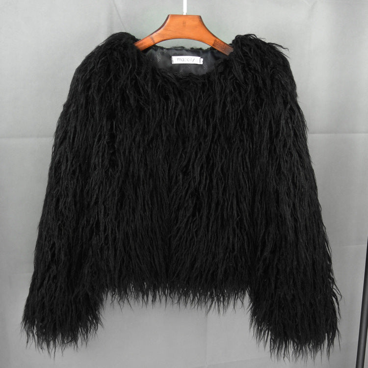 Street-Wave Womens Statement Fleece Jacket With Voluminous Look For Modern Street Style Comfort