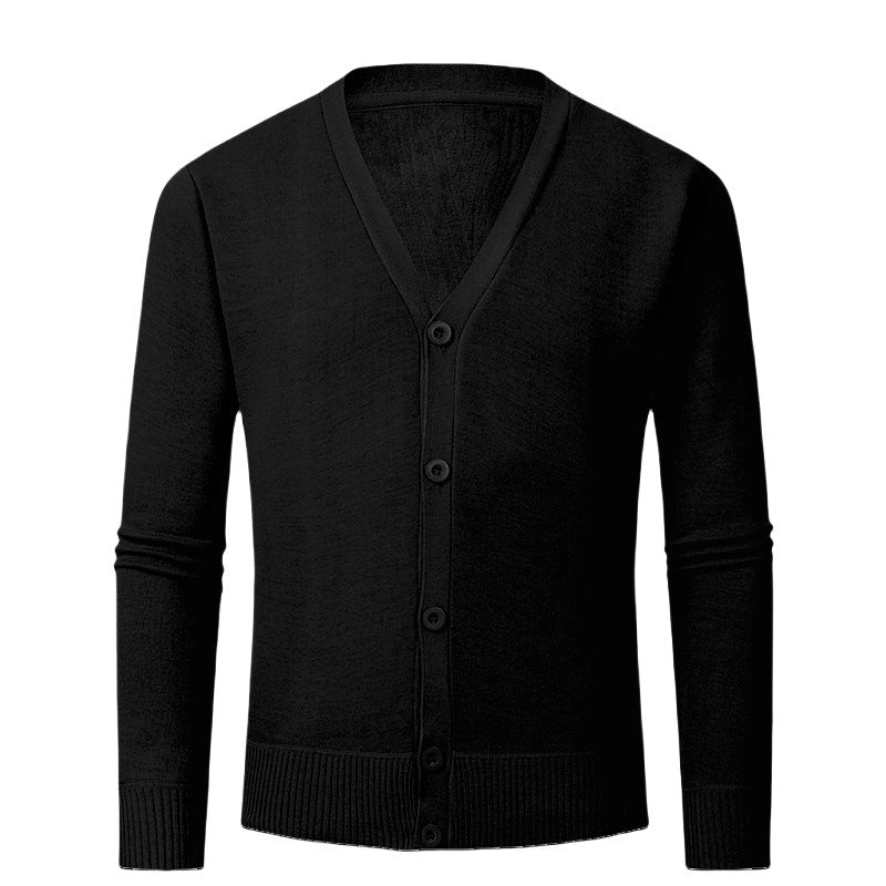 Street Wave Mens V Neck Cardigan Knit Sweater Buttonless Design For Men Timeless Modern Elegance