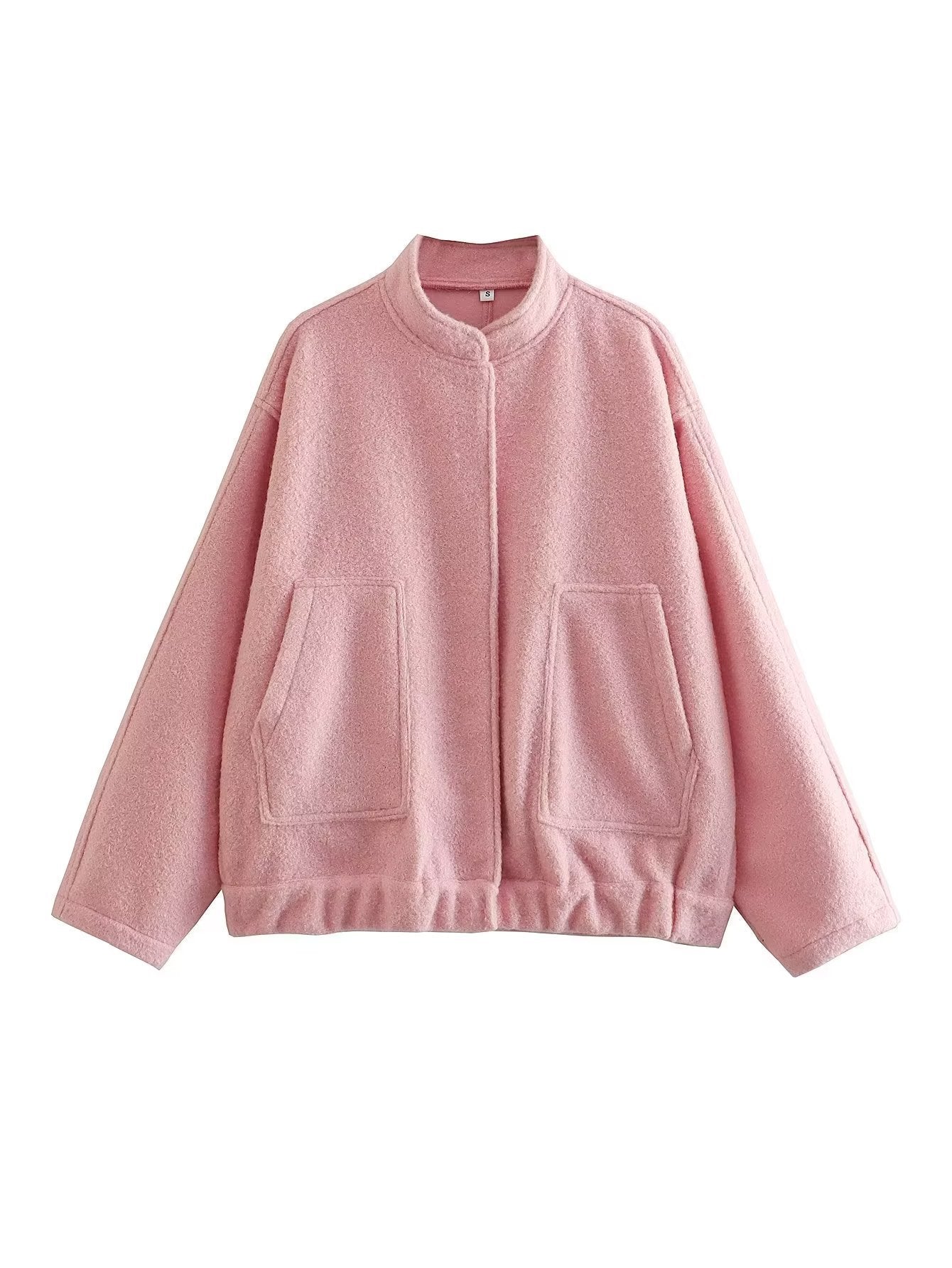 Street-wave Womens Elegant Oversized Jacket With Cozy Warmth And Soft Comfortable Fit
