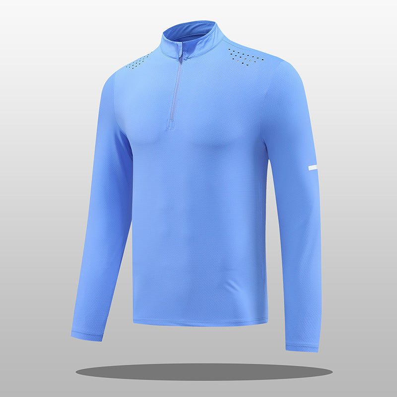 Streetwave Mens Quarter Zip Long Sleeve Shirt Breathable Moisture Wicking For Running Outdoors