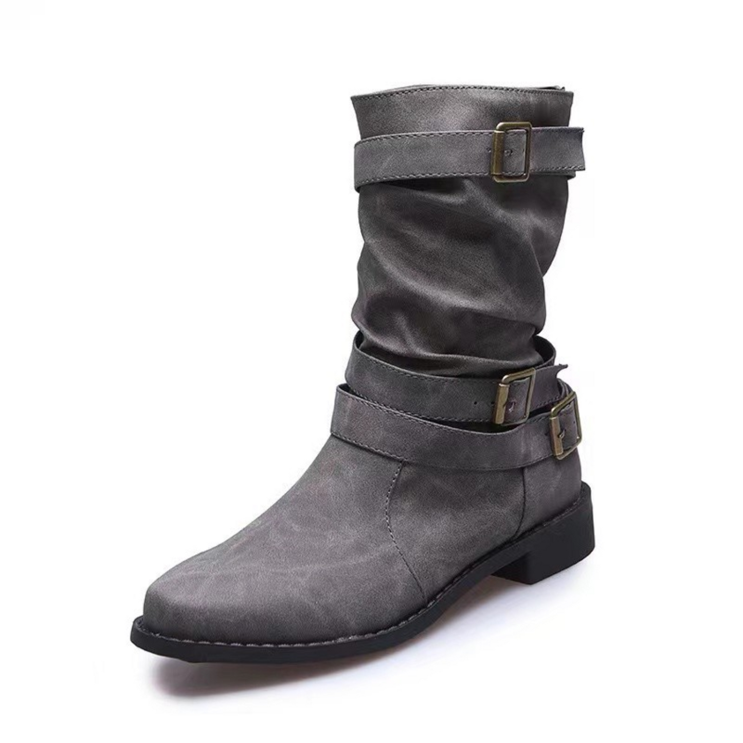 Streetwave Ankle Boots With Multiple Straps And Buckles For Women Fashionable Urban Look