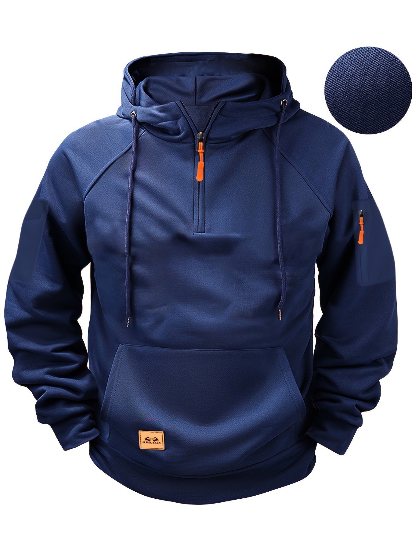 Street-wave Mens Athletic Hoodie With Breathable Moisture-Wicking Cotton For Active Wear