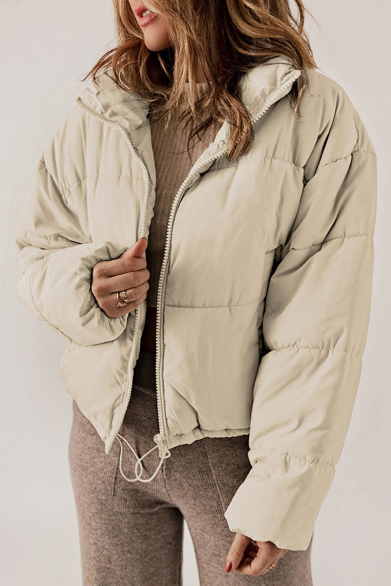 Street-Wave Puffer Jacket For Women Cozy Warm Thick Versatile Winter Outerwear For Cold Weather Everyday Style
