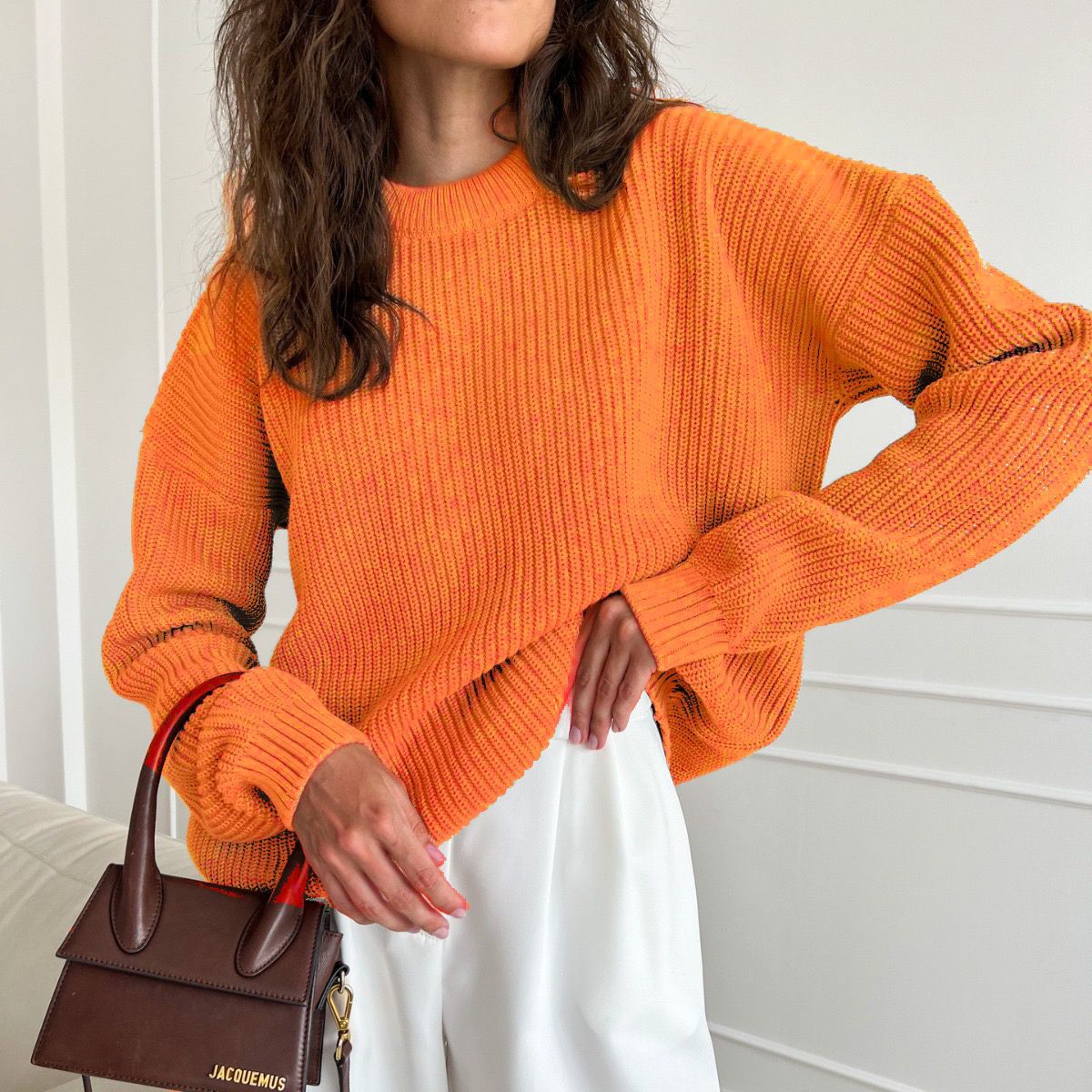 Streetwave Women Oversized Knit Sweater With Structured Pattern For Cozy Everyday Wear