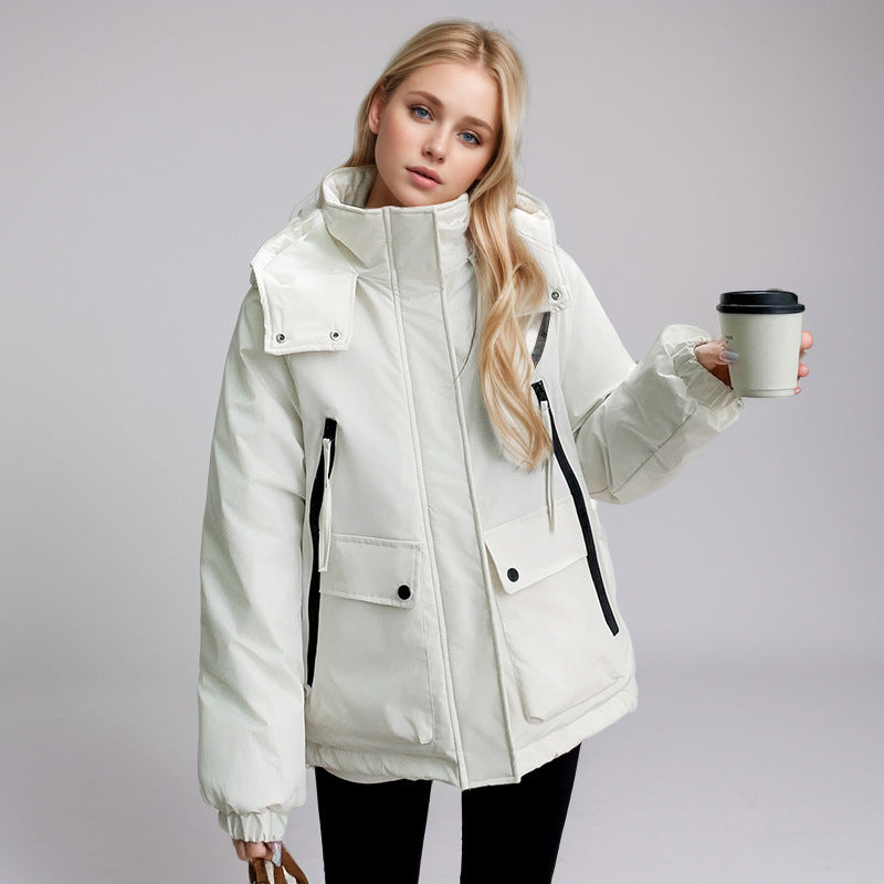 Streetwave Women Sporty Water Repellent Transitional Jacket With Multi Pocket Design And Adjustable Collar