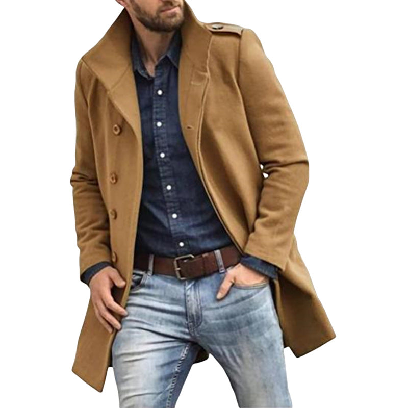 Men's Trench Coat Streetwave Modern Cut For Style Conscious Men Elegant And Versatile Outerwear