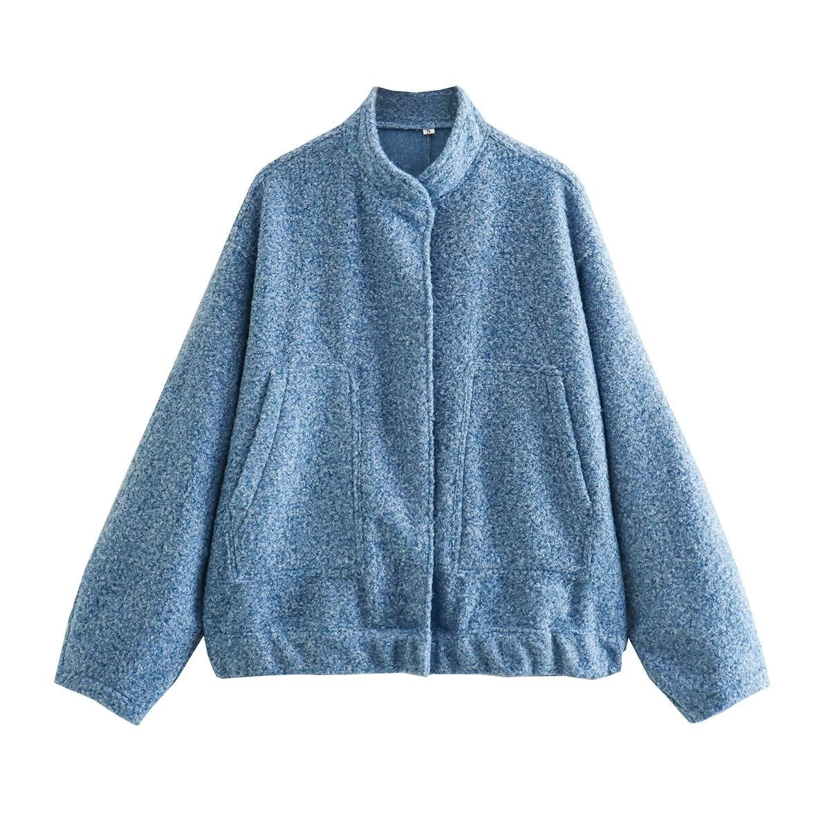 Streetwave Women Oversized Wool Coat Warm Breathable Wool Blend For Chic Everyday Style