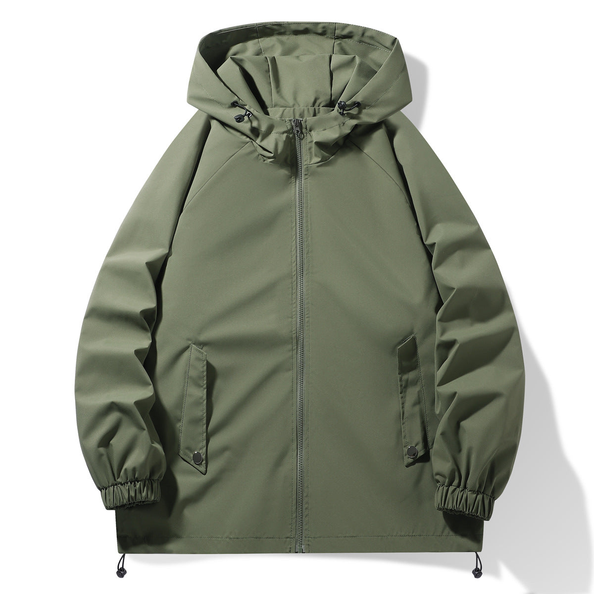Street-Wave Mens All-Weather Functional Jacket With Adjustable Hood And Elastic Cuffs For Active Men