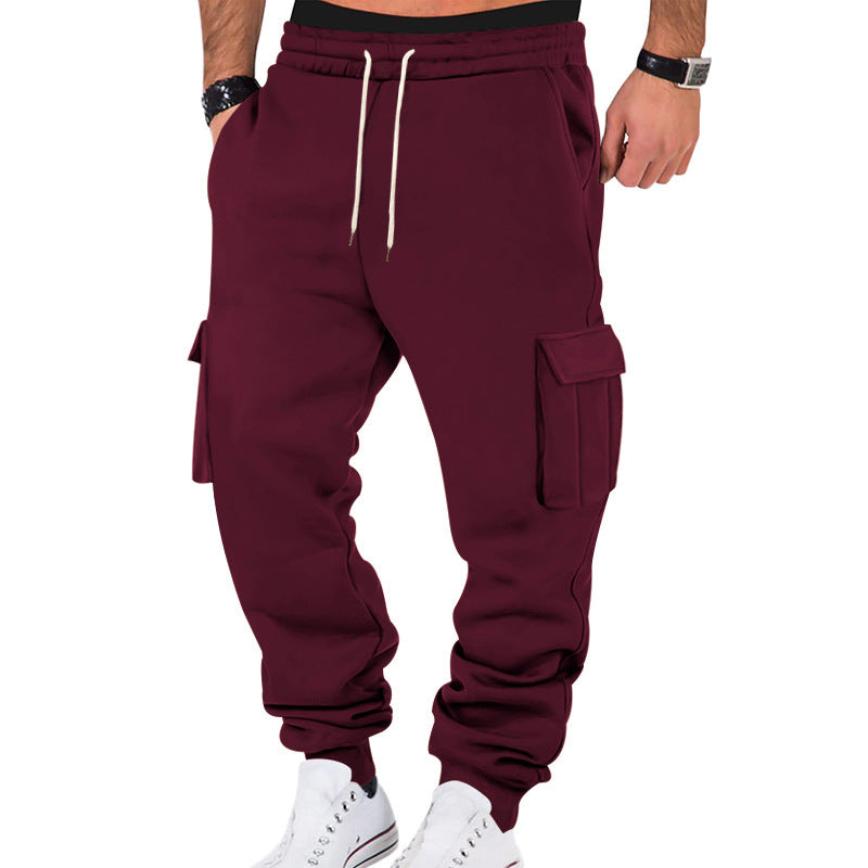 Men's Cargo Training Pants Street Wave Breathable Comfort With Multi Pocket Utility